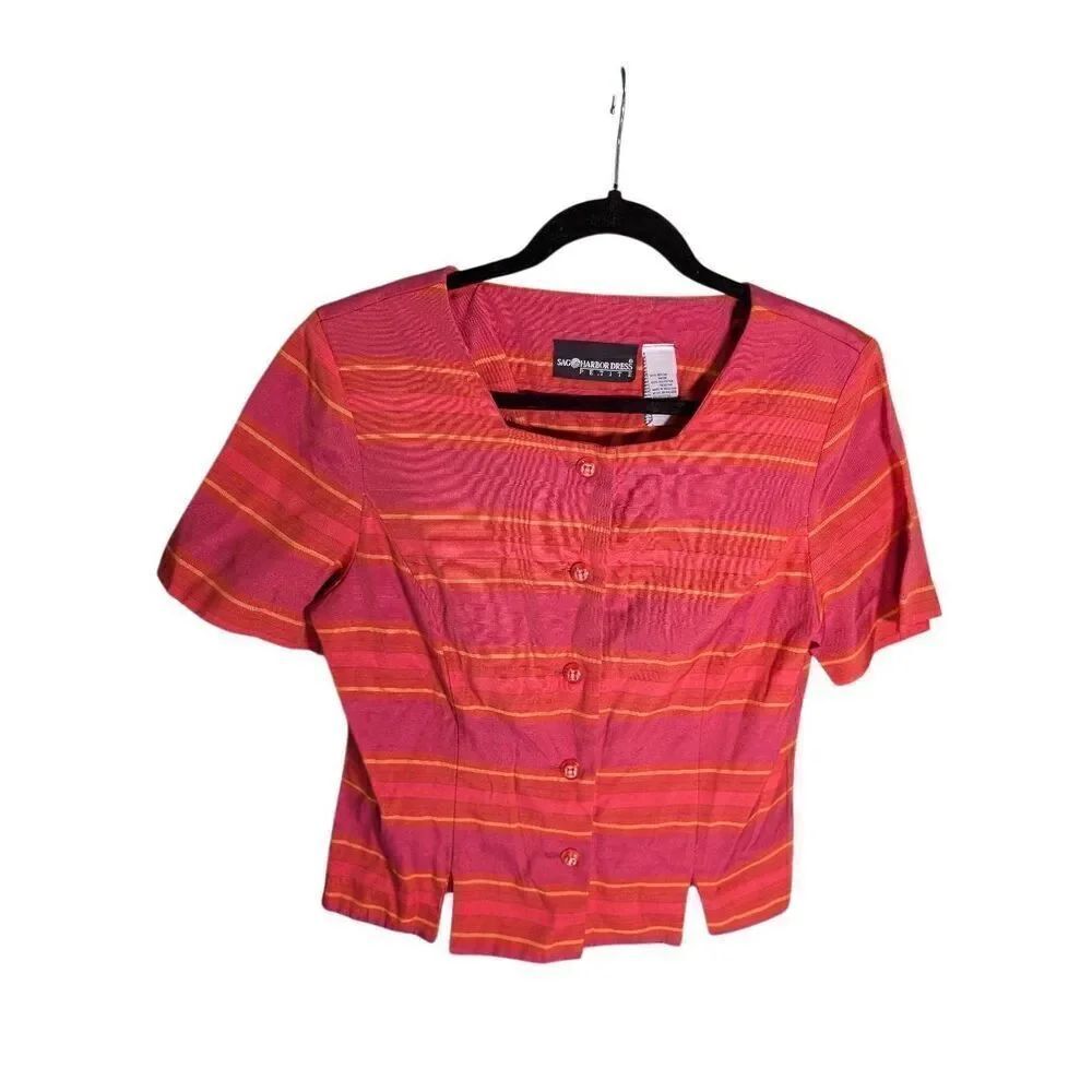Sag Harbor Pink and Orange Jacket Women's 10P